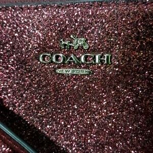 Purple Coach Wristlet
